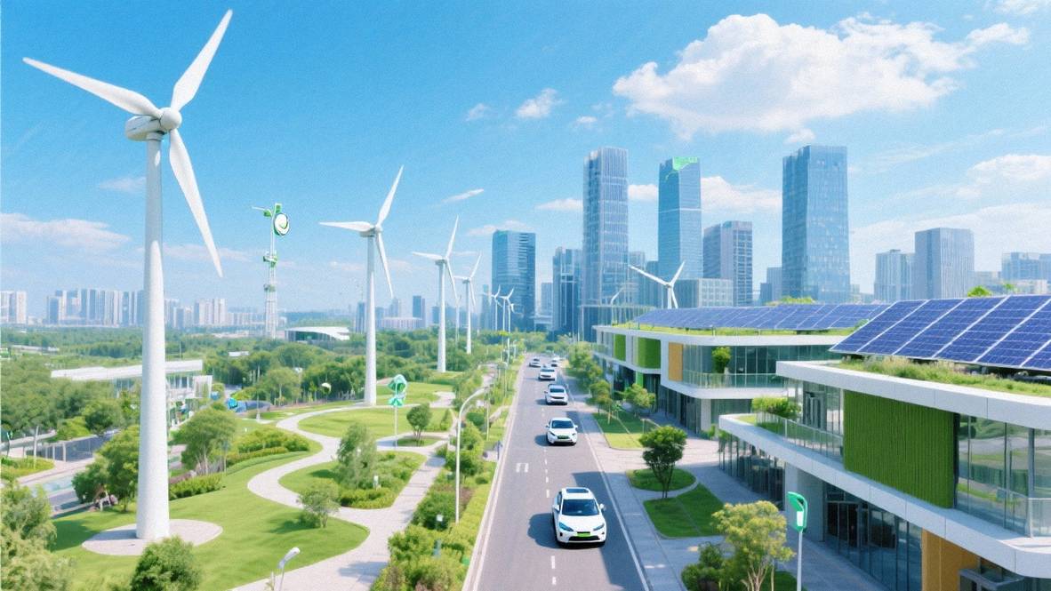 Bæredygtig by med grøn energi